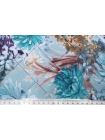 Стежка водоотталкивающая Цветы на голубом H52 / ii00  28112305