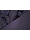 Бархат хлопковый Темно-фиолетовый Орнаментальные огурцы TRC H19/6/G30 3122302