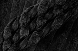 Вельвет хлопковый костюмный Припыленно-черный TRC H18/3 G40 3122307