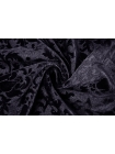 Бархат вискозный Цветочный орнамент Черный MAR H19/6/G10 6122325