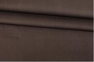 Плательно-костюмный хлопок стрейч Темно-коричневый CVC H10/4 /С70 12102320