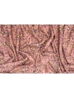 Креповая вискоза Розово-коричневая Цветочная абстракция CVC H21/10 I50 12102328