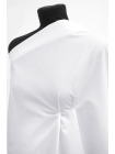 Поплин рубашечный хлопковый MOSCHINO Бело-серый TRC H4/1/ С20 9102306