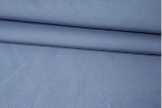 Поплин рубашечный мерсеризированный Припыленно-синий TRC H4/6/ С40 9102332