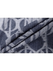 ОТРЕЗ 1,85 М Жаккардовая джинса Темно-синяя Абстрактный орнамент BRS (23) 9112318-1