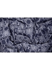 ОТРЕЗ 1,85 М Жаккардовая джинса Темно-синяя Абстрактный орнамент BRS (23) 9112318-1