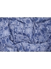 Жаккардовая джинса Синяя Абстрактный орнамент BRS H13/ii50 9112319