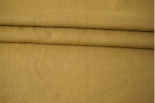 Лен костюмно-плательный умягченный Горчично-оливковый IDT H15/3/E55 24032321