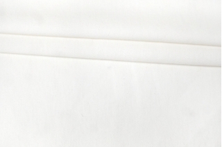 ОТРЕЗ 2,45 М Костюмный хлопок со льном Молочно-белый IDT (31) ДЕФЕКТ 24032336-2