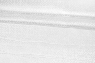 Жаккардовая подкладочная вискоза с купрой Молочно-белая Геометрия  FRM H50/FF20 27032307