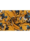 Вискоза блузочная сатиновая Цветы на желтом FRM H21/2 I30 27032314