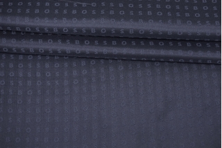 Подкладочная вискоза стрейч BOSS жаккардовая Темно-синяя SF H51 /FF60 29082306