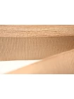 Репсовая лента Gros Grain Кофейно-бежевая 2,5 см LA70 4092313