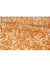 Купра плательно-блузочная Оранжевая охра Абстракция IDT H21/7/ O70 6092313
