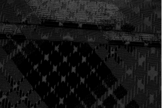 Шелковый бархат с рисунком Геометрия Черный TRC H19/5/N70 12042341