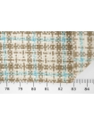 Твид хлопковый Коричнево-голубой Клетка IDT H68/1/K20 22032359