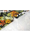 Хлопок сатиновый Max Mara Цветы на белом H11/2/D30 8022351
