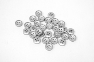 Пуговица металлическая рубашечно-плательная серебряная 11 мм PRT-(D2)- 08102015