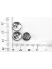 Пуговица металлическая рубашечно-плательная серебряная 11 мм (M2)  28022318