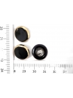 Пуговица на ножке рубашечно-плательная металлическая 15 мм Черное золото (W1) 28022349