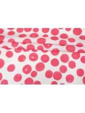 Хлопок рубашечный Розовые круги на молочном DRT H9/B40 4032346