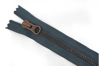 Молния металлическая неразъемная YKK Серо-синяя 11,5 см M11 17082314