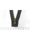 Молния металлическая неразъемная джинсовая Серо-зеленая 14,5 см M9 17082325