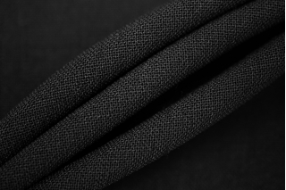 Двуслойная двусторонняя костюмная шерсть Черная FRM H58/BB40 11062410