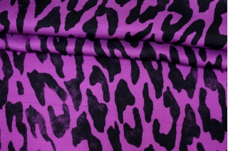 Атласная вискоза Фиолетовый леопард FRM H21/3 Н40 12062442