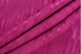 ОТРЕЗ 1,4 М Вискоза плательная жаккардовая Анималистичная Фуксия FRM (17) 12062467-6