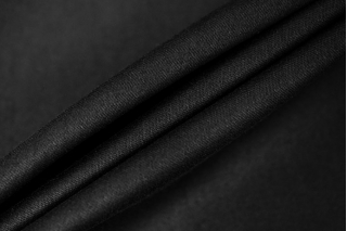 Хлопок костюмно-плательный сатиновый MAX MARA Черный ММ H10/8 С70 23062442