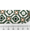 Атлас шелковый Max Mara Зеленый Орнамент геометрический ММ H31/N20 23062453