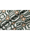 Атлас шелковый Max Mara Зеленый Орнамент геометрический ММ H31/N20 23062453