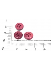 Пуговица рубашечно-плательная  перламутровая красно-розовая 12 мм A-3 18092465