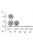 Пуговица рубашечная серая перламутр 13 мм  B-3 18092499