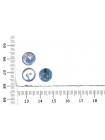 Пуговица рубашечная перламутр Голубая 10 мм  B-3 19092417