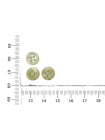 Пуговица рубашечная перламутр светло-зеленая 11 мм  C-3 19092432