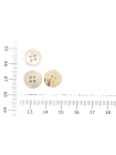 Пуговица рубашечная перламутр Молочно-розовая 12 мм С-3 19092434