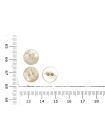 Пуговица рубашечная перламутр Молочно 12 мм С-3 19092440