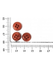 Пуговица рубашечно-плательная терракотовая перламутровая 11 мм  D-3 29082415