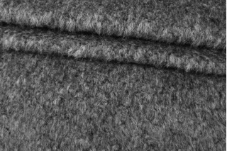 ОТРЕЗ 2,3 М Шерсть с мохером пальтовая фактурная Серая NST (PZ30/2)  3102418-3