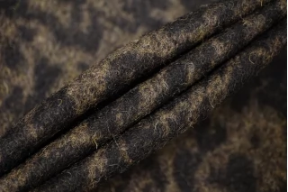 ОТРЕЗ 2,2 М Шерсть пальтово-костюмная Леопард Коричневая (29) 3102487-1