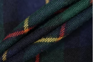 Костюмно-плательная шерсть Сине-зеленая Клетка NST H60/2   GG60  4102468