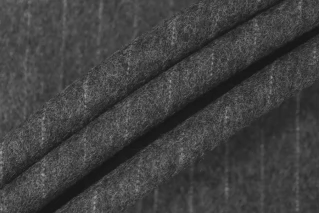 ОТРЕЗ 2,4 М Фланель шерстяная костюмная Серая полоска NST (31) 4102432-2