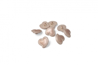 Пуговица металлическая Розовое сердце 17 мм (H2) 13012403
