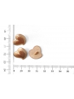 Пуговица металлическая Бронзовое сердце 17 мм (H2) 13012404