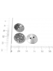 Пуговица плательная металл 16 мм Потемневшее серебро (J2) 13012414