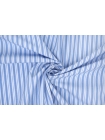 Рубашечный хлопок мерсеризированный Cotonificio Albini Полоска Голубой ES H5/ B60 22122332