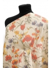 ОТРЕЗ 1,3 М Репс костюмно-плательный шелк с хлопком Цветы (51) 9012401-1