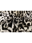 Трикотаж Roberto Cavalli Кулирка хлопковый  Абстрактный леопард ES H41/5 S40 9012409